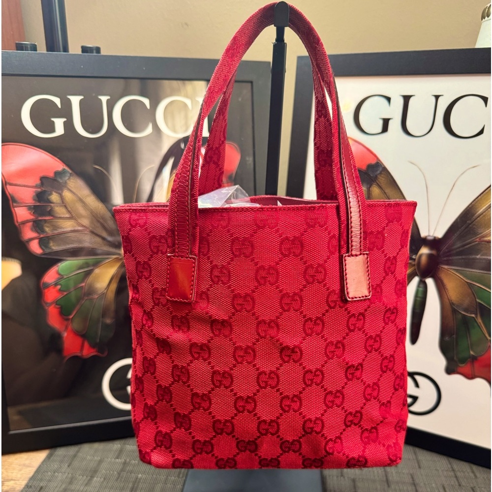 EUC Gucci Very RARE GG Canvas MINI Tote! Soooo Cute!!! - Picture 3 of 14